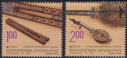 Bosnia Serbia 2014 EUROPA, National Music Instruments, Set MNH - 2014
