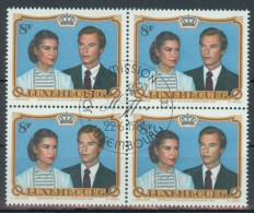 LUXEMBURG/LUXEMBOURG 1981 08 BL4 - Michel Nr. 1036 - FDC Cancel - Block Of 4 - Used Stamps