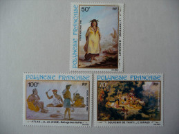 Polynésie  1982  N°170 à 172 Y&T  "Peintures Du 19eme"  3V.  Neuf - Unused Stamps