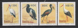 NAMIBIA- 1994 - Serie Di 4 Valori Nuovi S.t.l.- UCCELLI Del Parco Nazionale Etosha - CICOGNE - In Ottime Condizioni. - Storchenvögel