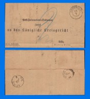 DE 1872-0002, Post-Insinuations Document Wrapper Storchnest - Lissa (Poland) - Brieven En Documenten