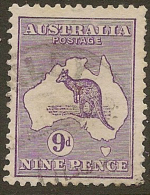 AUSTRALIA 1913 9d Roo SG 10 U #BH353 - Gebruikt