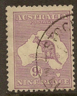 AUSTRALIA 1915 9d Roo SG 39 U #BH211 - Used Stamps