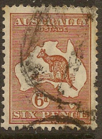 AUSTRALIA 1931 6d Roo SG 132 U #BH218 - Gebruikt