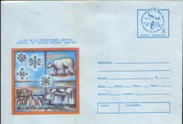 Romania-  Stationery Cover Unused - Polar Bear, Penguins -15 Years Since The Founding Of The Group Of Polar Philately - Eventos Y Conmemoraciones