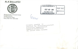 Niederlande Rotterdam Port Paye - Stempel 1991 Ala Bulletin Africana Studies & Research Center Cornell University Ithaca - Macchine Per Obliterare (EMA)