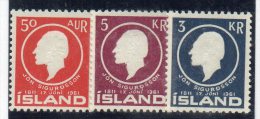 Serie  Nº  306/8 Islandia - Neufs