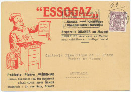 ESSOGAZ 1950 Appareils QUAKER Au Mazout. Poelerie Pierre Wérenne - Électricité & Gaz