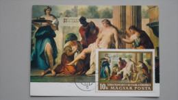 Ungarn 2472 Maximumkarte MK/MC, ET Budapest, Bathseba Im Bade; Von Sebastiano Ricci - Maximumkarten (MC)