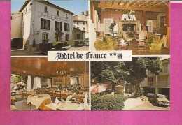 BOURG ARGENTAL  -   ** 4 Vues HOTEL DE FRANCE - E. AUFFAN **   -   Editeur : INDUPHOT De Grenoble  N° 189 - Bourg Argental