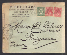 PAYS-BAS 1914/1918 Usages Courants Obl. S/enveloppe Censure Militaire Française - Briefe U. Dokumente