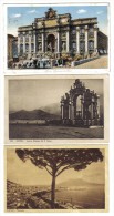 Roma1914 + Napoli 1933 + 1940 Lotto Di 3 Cartoline  VIAGGIATE   ( Conservazione Come Da Scan  ) C.1683 - Colecciones & Lotes