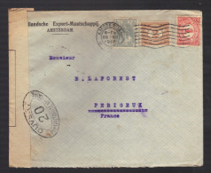 PAYS-BAS 1914/1918 Usages Courants Obl. S/enveloppe Censure Militaire Française - Lettres & Documents