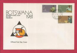 BOTSWANA, 1981,  Mint FDC, Year Of The Disabled, MI 270-272, F3626 - Botswana (1966-...)