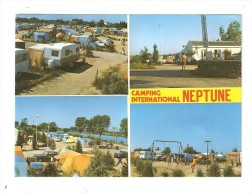 CPA :  34 - Agde : Camping International Neptune - Multivues ( 4 ) :tentes - Caravanes - Entrée - Aire De Jeux Enfants - Agde