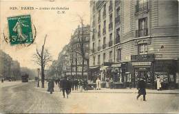 Paris - Ref A 606 -´avenue Des Gobelins Angle  Rue Philippe De Champagne - Commerces -  Carte Bon état - - Arrondissement: 13