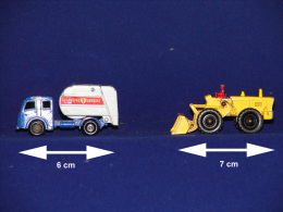 MATCHBOX LEYNEY BENNE A ORDURE + TRACTEUR PELLE - Antikspielzeug