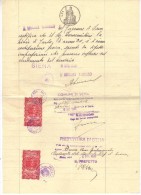 A39 - SIENA , Certificato Sanitario Del 1949 . Marche Da Bollo - Revenue Stamps