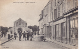 SAUZE VAUSSAIS,  Place Du Marché, Carte écrite - Sauze Vaussais