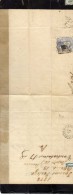 1675     Gran Fragmento De Carta De Luto   Barcelona 1872, - Covers & Documents