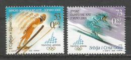 Serbia And Montenegro 2006. Winter Olympic Games Torino MNH Set - Winter 2006: Torino