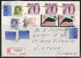 NETHERLANDS Brief Postal History Envelope NL 003 Birds Dolphins - Lettres & Documents