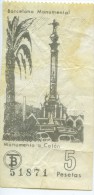 BILLETE DE TRANVIA DE BARCELONA / SERIE BARCELONA MONUMENTAL  / 1973-74  (7) - Europa