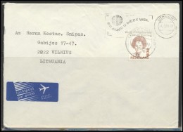 NETHERLANDS Brief Postal History Envelope Air Mail NL 015 UTRECHT Slogan Cancellation - Lettres & Documents