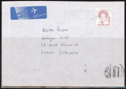 NETHERLANDS Brief Postal History Envelope Air Mail NL 018 AMSTERDAM Slogan Cancellation - Storia Postale