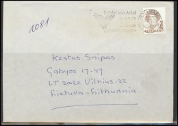 NETHERLANDS Brief Postal History Envelope NL 019 HERTOGENBOS Slogan Cancellation Coil Stamp - Cartas & Documentos