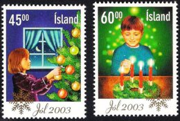 Iceland Island 2003 (15) - Christmas - Weihnachten - Noël - Christmas Tree - Advent - Unused Stamps