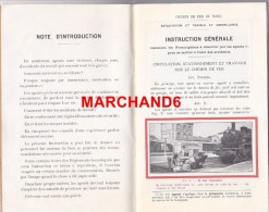 Chemin De Fer Du Nord Instruction Générale Exploitation Et Travaux Et Surveillance Nombreux Illustrations De Trains Scan - Chemin De Fer & Tramway