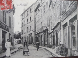 CPA Mornant Rue De Lyon. Epicerie Parisienne. Michel Fils Confection - Otros & Sin Clasificación