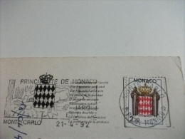 STORIA POSTALE FRANCOBOLLO Monaco Monte- Carlo Stadio Stadium Vista Notturna - Porto