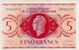 CAISSE CENTRALE DE LA FRANCE D'OUTRE MER - 5 Francs - - Autres & Non Classés