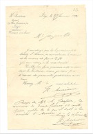Lettre à Entête - H. Ansiaux Avocat - Liège 1894 - 1800 – 1899