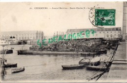 50 - CHERBOURG - ARSENAL MARITIME   BASSIN CHARLES X- LA DEFENSE MOBILE - Cherbourg