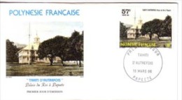 POLYNESIE 1986  FDC PALAIS DU ROI  YVERT N°258 - FDC