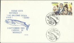 CANGAS DE MORRAZO 1983 MAT BALLENAS MAMIFERO CETACEOS - Whales