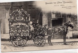 Rouen    76   Fêtes Normandes  Char Hippomobile (  Grande Galerie Pont De Pierre) - Rouen