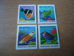 Marshallinseln:  4 Werte Fische  (1988) - Islas Marshall