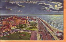 USA 1959 Y Traveled Postcard Texas Galveston Beach And Seawall Bvd. Hotel Galvez - Galveston