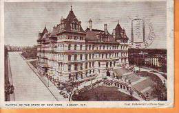 USA 1930 Y Traveled Postcard New York Albany Capitol Building - Albany