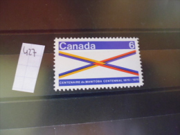 TIMBRE  DE CANADA   YVERT N° 427** - Unused Stamps