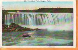 USA 1934 Y Traveled Postcard Niagara Falls Canadian Falls - Otros & Sin Clasificación