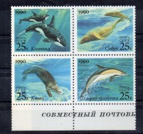 Serie Nº 5791/4 Rusia - Baleines