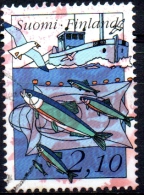 FINLAND 1991 Centenary Of Central Fishery Organization - 2m.10 - Trawling For Baltic Herring   FU - Oblitérés