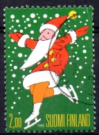 FINLAND 1995 Christmas - 2m Father Christmas On Skates  FU - Gebraucht