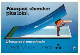 ILLUSTRATEUR Foré : AFFICHE POUR "LE CREDIT MUTUEL OCEAN" 1981 . AUTOGRAPHE DE Foré AU VERSO. - Fore