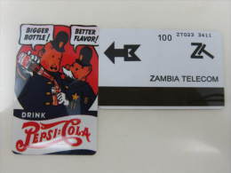 Malawi Magnetic Phonecard,Pepsi Cola And Tin Tin ,caution: This Card Is Fake Card - Cinéma